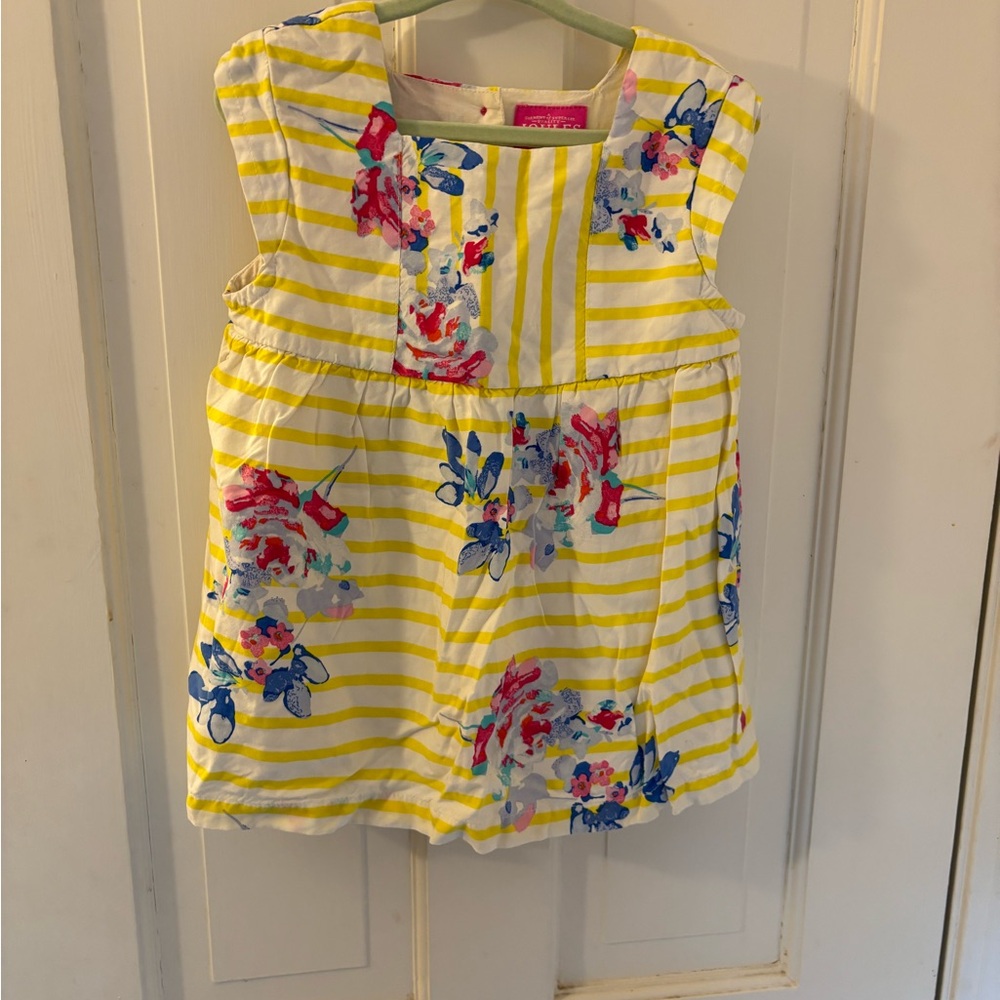 Joules Yellow and Red Floral Blouse